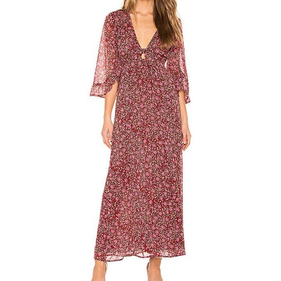 Amuse Society Dresses & Skirts - ✨NWT✨ boho floral maxi long dress “besos besos” spring casual